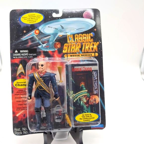 Star Trek General Chang Action Figure Playmates with Skybox Card - Picture 1 of 2